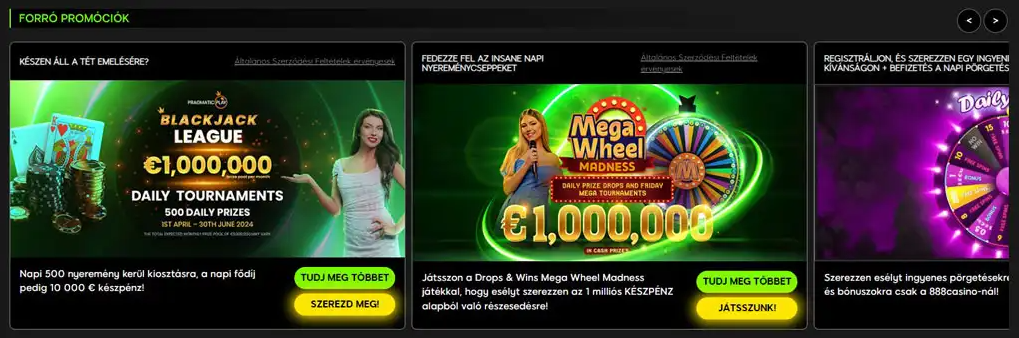 888 Casino Üdvözlő csomag