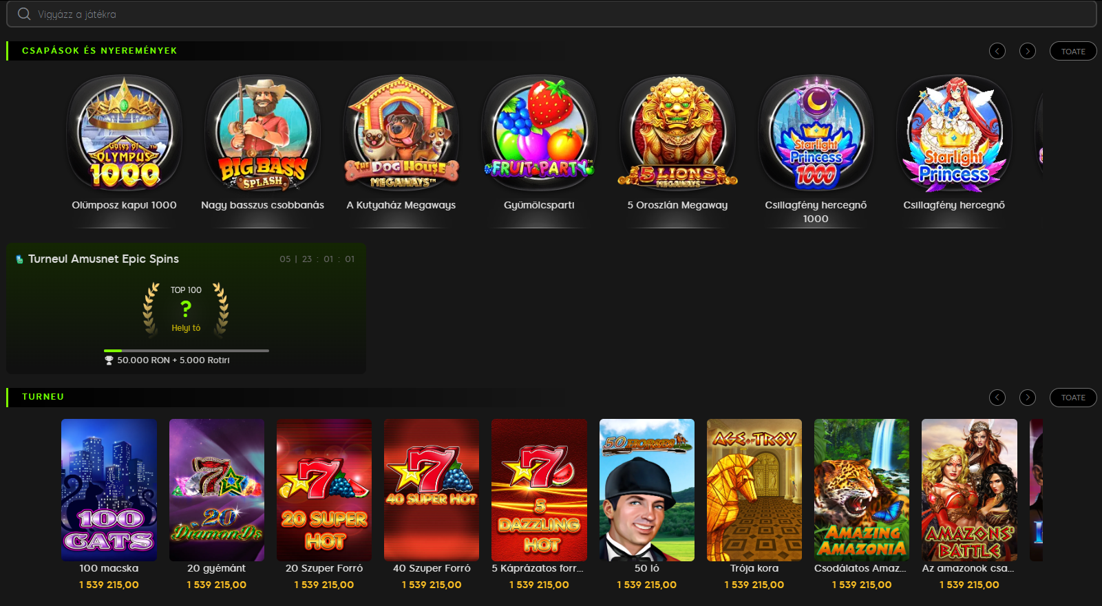 Nyerőgépek a 888 casino-nál